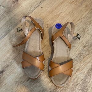 MIA Women's Brown Strappy Sandals